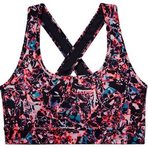 Under Armour Mid Crossback Mash Up Womens Sports Bra size extra small